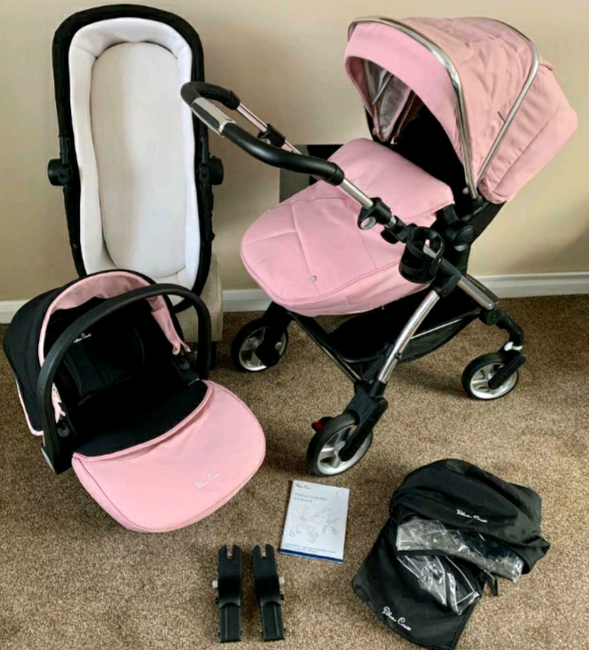 silver cross travel system pink
